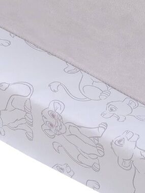 Disney Lion King - Wild About You Taupe and White Super Soft Changing Pad Cover
